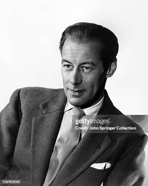 Actor Rex Harrison at the time of his appearance in the 1952 movie The Four Poster.