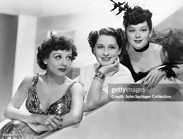 Introducing "The Women"- Norma Shearer, Joan Crawford, and Rosalind Russell, who are starred in Metro-Goldwyn-Mayer's new production, "The Women",...