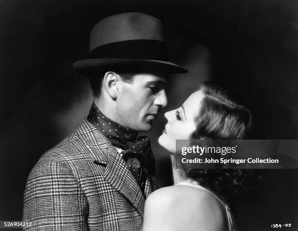 Actress Tallulah Bankhead as Diana Sturm with Gary Cooper as Lieutenant Sempter from the 1932 film Devil and the Deep.