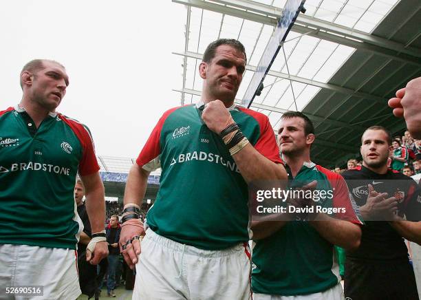 Martin Johnson, the Leicester captain looks dissapointed as his team lose the Heineken Cup Semi Final between Leicester Tigers and Toulouse at The...