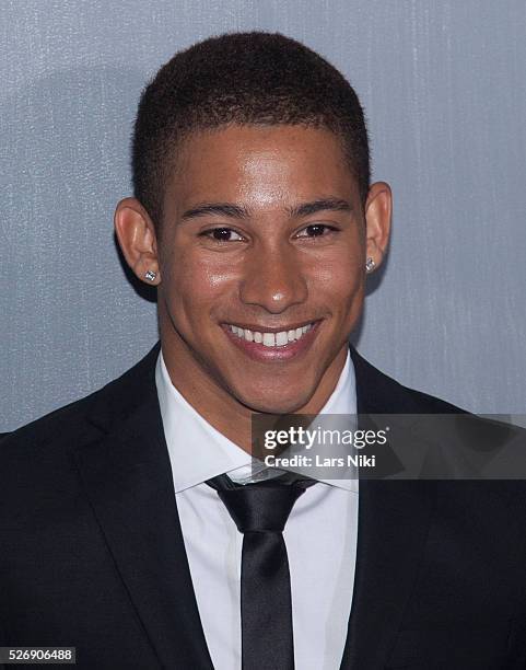 Keiynan Lonsdale attends the "Divergent Series: Insurgent" New York Premiere at the Ziegfeld Theatre in New York City. �� LAN