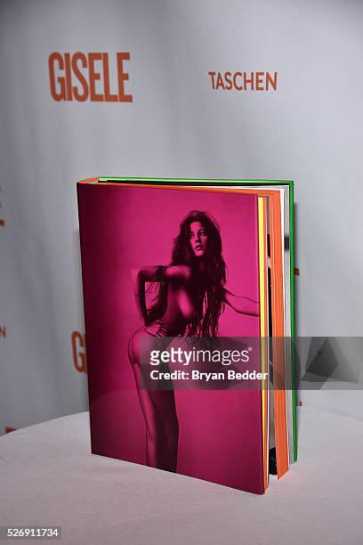 Gisele Bundchen's Spring Fling book during the launch on April 30, 2016 in New York City.