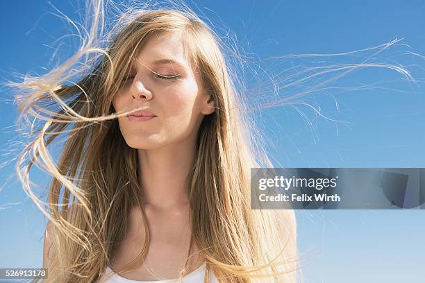 Wind Blowing Through Hair Photos and Premium High Res Pictures - Getty ...