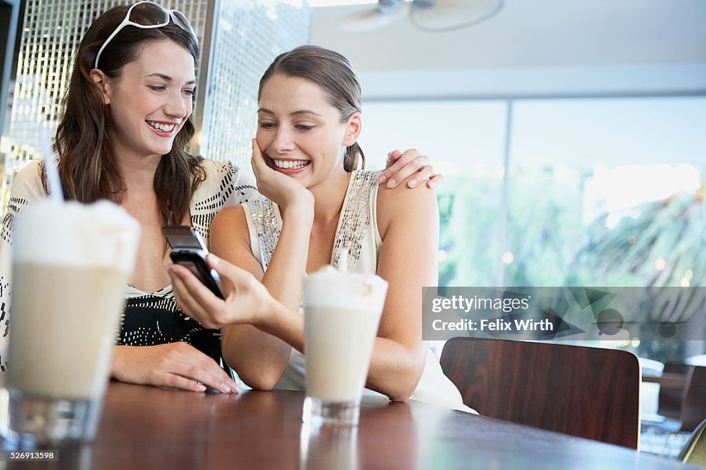 Friends in coffee shop