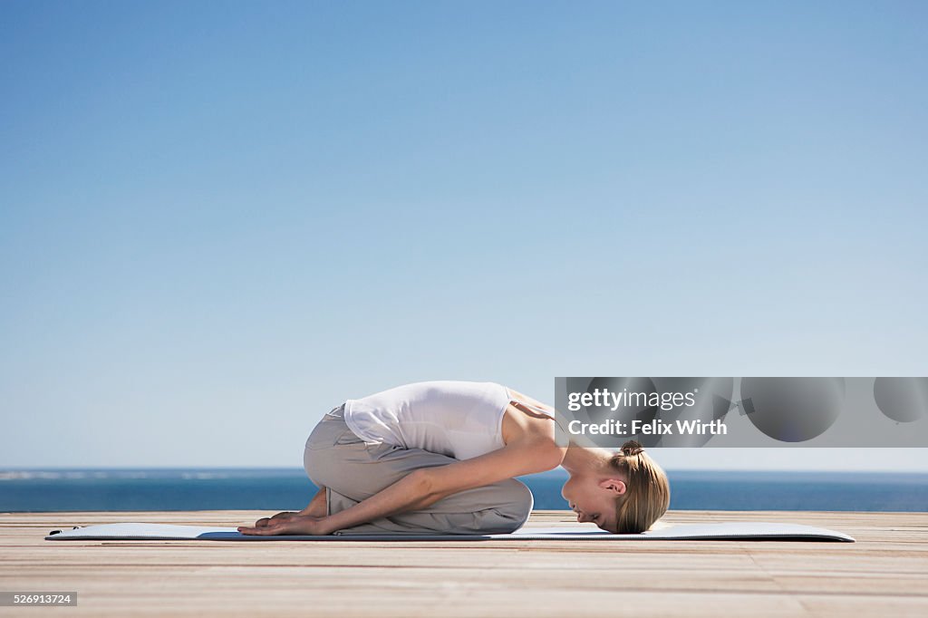 Woman doing yoga