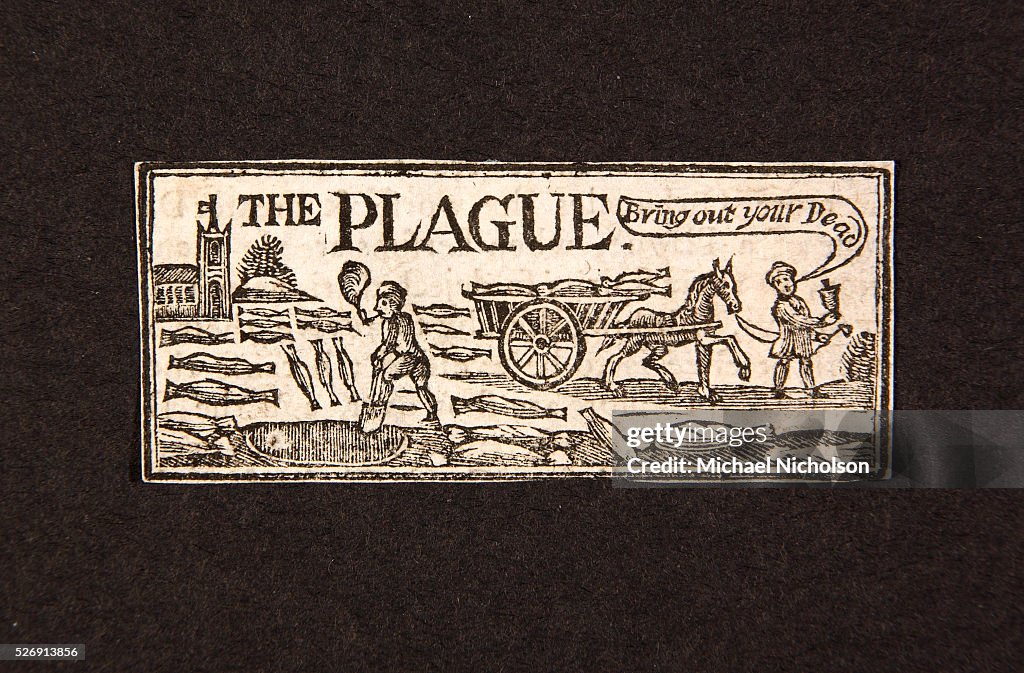 The Plague 18th-Century Woodcut