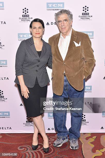 Hollywood Editor of New York Magazine & Vulture Stacey Wilson Hunt and actor Elliott Gould attend 'M*A*S*H' screening during day 4 of the TCM Classic...