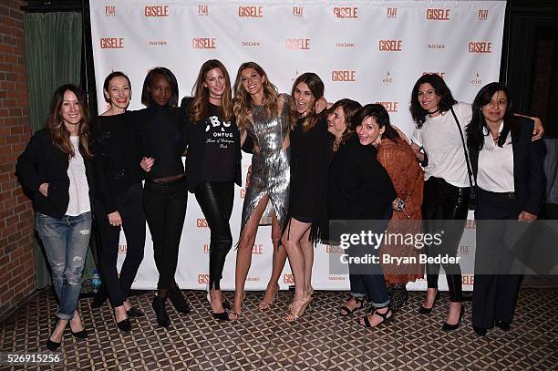 Gisele Bundchen and friends attend her Spring Fling book launch on April 30, 2016 in New York City.