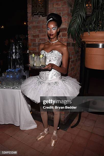 Stoli Elit Ballerina attends the Gisele Bundchen Spring Fling book launch on April 30, 2016 in New York City.