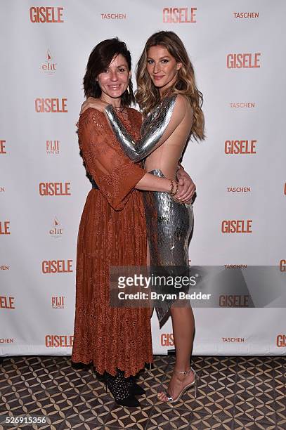 Anne Nelson and Gisele Bundchen attend the Gisele Bundchen Spring Fling book launch on April 30, 2016 in New York City.