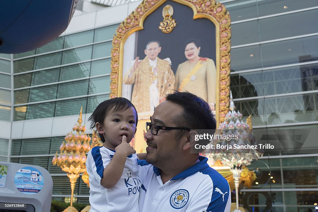 Leicester City Fans Watch Their Team at the King Power Hotel