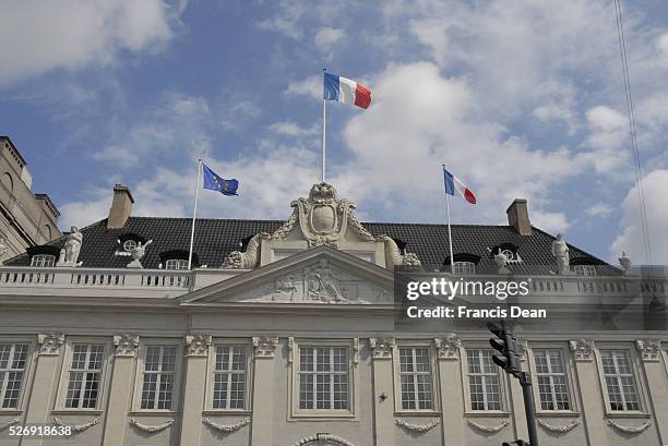 Copenhagen/Denmark/ 18 July 2015_ french embassy building at Kongens nytorv in Copenhagen