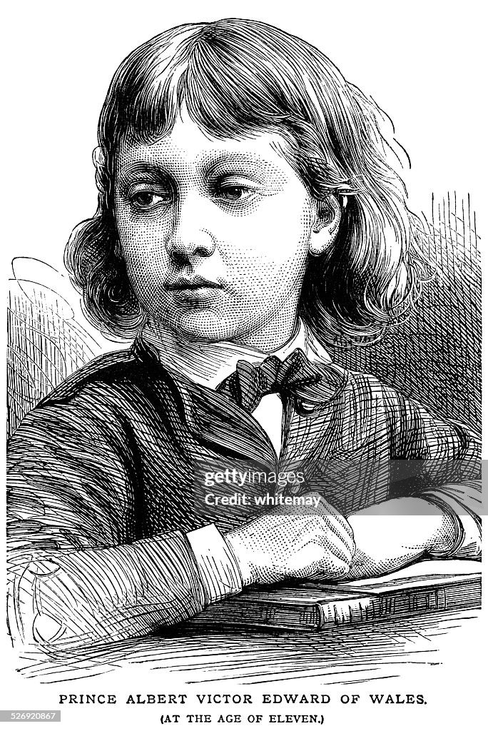 The future Duke of Clarence, aged eleven