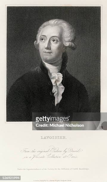 Engraved Portrait of Antoine-Laurent Lavoisier