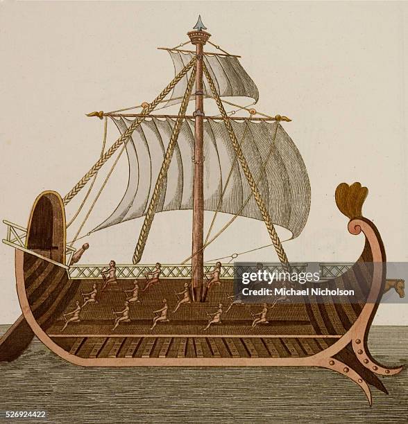 Trieremes Greek Warship Photos and Premium High Res Pictures - Getty Images