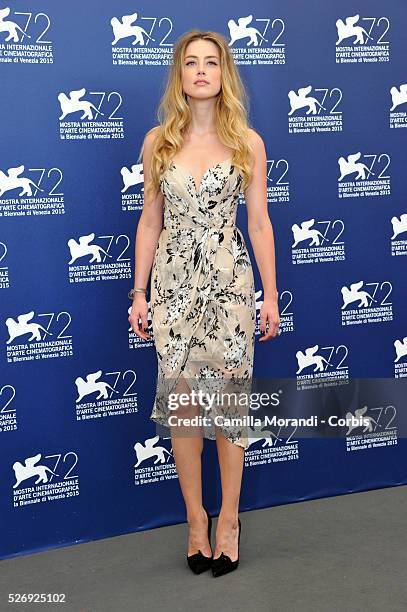 Italy- " Danish girl " Photocall- 72nd Venice Film Festival Amber Heard at the " Danish girl " photocall during 72nd Venice Film Festival