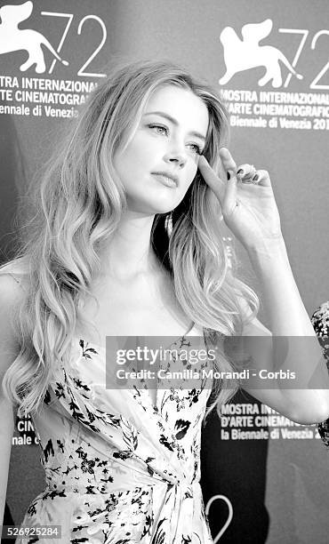 Italy- " Danish girl " Photocall- 72nd Venice Film Festival Amber Heard at the " Danish girl " photocall during 72nd Venice Film Festival