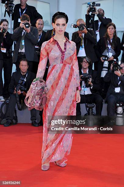 Italy- " A bigger splash " Photocall- 72nd Venice Film Festival Lily McMenany at the "A bigger splash " photocall during 72nd Venice Film Festival