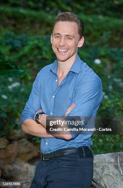 Italy- Tom Hiddleston at the " Crimson Peak " Rome photocall