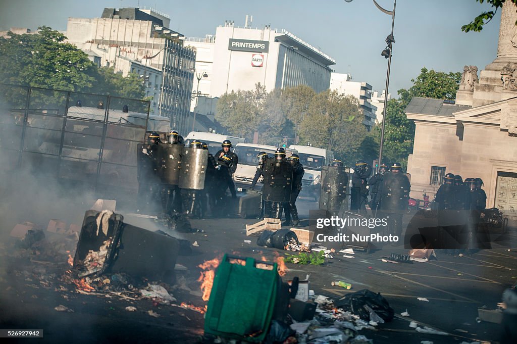 May Day Protests In France