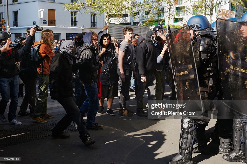 May Day Protests In France