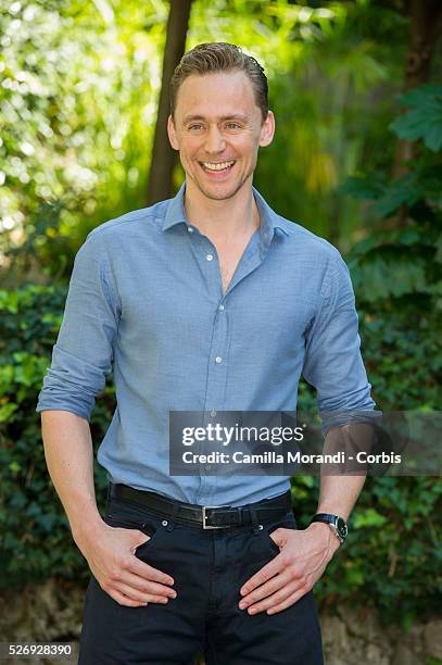 Italy- Tom Hiddleston at the " Crimson Peak " Rome photocall