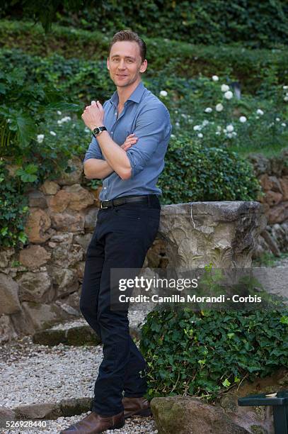 Italy- Tom Hiddleston at the " Crimson Peak " Rome photocall
