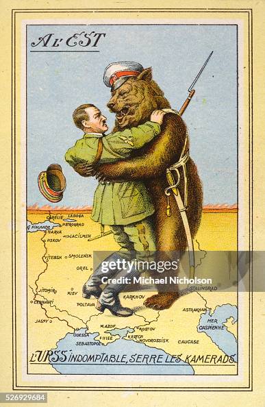 A French Political Cartoon Critiquing The Molotov Ribbentrop Pact a-french-political-cartoon-critiquing-the-molotov-ribbentrop-pact