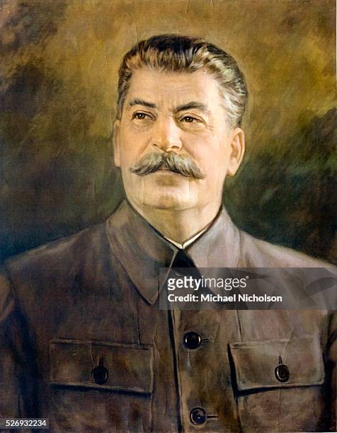 Marshall Stalin. Joseph Vissarionovich Stalin was the Premier of the Soviet Union from 1941 up to his death in1953. Depicted here in about 1944 as...