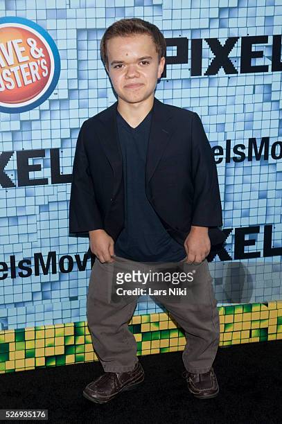 Andrew Bambridge attends the "Pixels" world premiere at the Regal E-Walk Theater in New York City. �� LAN