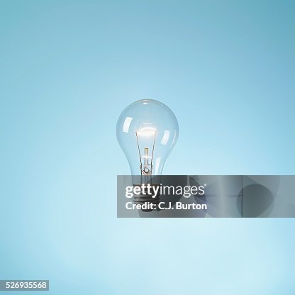 Illuminated lightbulb Illuminated lightbulb