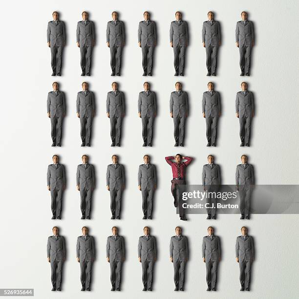 businessmen - effet miroir homme photos et images de collection