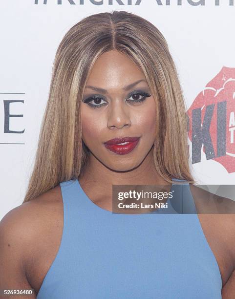 Laverne Cox attends the "Ricki and the Flash" world premiere in New York City. �� LAN