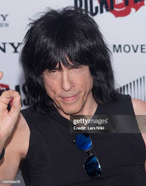 Marky Ramone attends the "Ricki and the Flash" world premiere in New York City. �� LAN