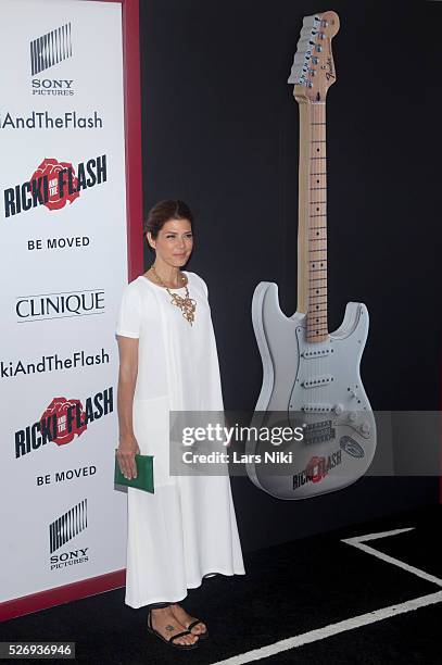 Marisa Tomei attends the "Ricki and the Flash" world premiere in New York City. �� LAN