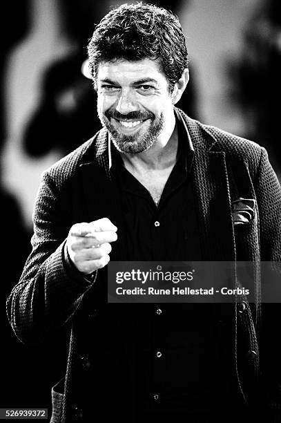 Pierfrancesco Favino attends the premiere of "The Humbling" at the 71st Venice Film Festival.