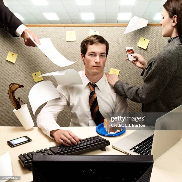 distractions - annoying coworker stock pictures, royalty-free photos & images