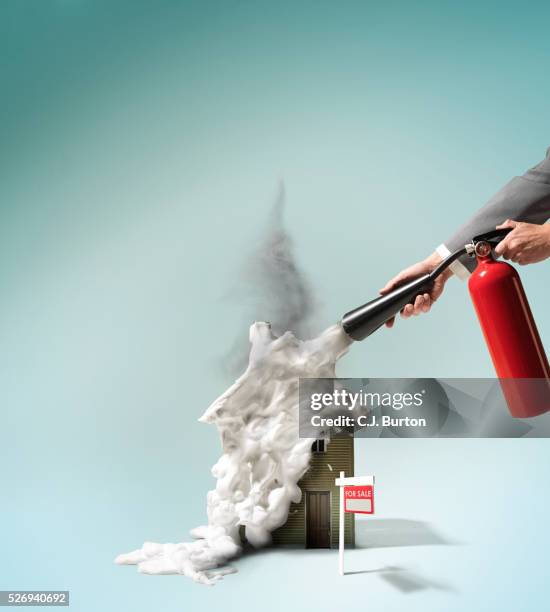 fire extinguisher for house - vintage fire extinguisher stock pictures, royalty-free photos & images