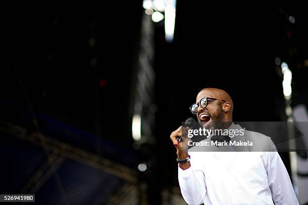 Member of Janelle Monae band performs during the Governors Ball Music Festival on Randall's Island in New York, NY on June 6, 2014.