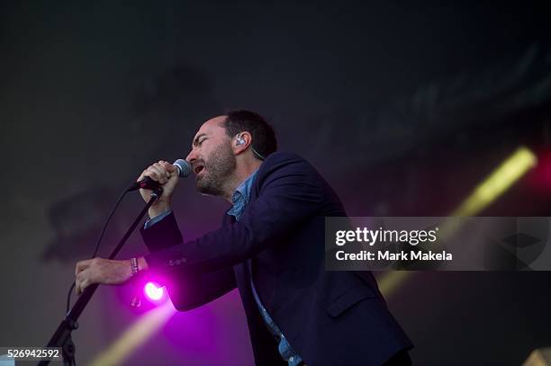 James Mercer of The Broken Bells performs during the Governors Ball Music Festival on Randall's Island in New York, NY on June 7, 2014.