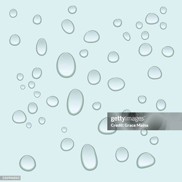 water drops - vector - window condensation stock illustrations