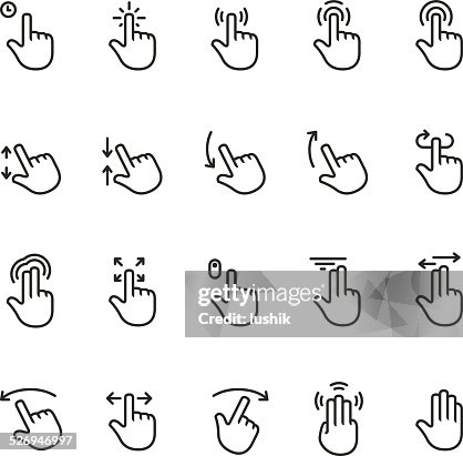 Touch screen gesture vector icon - Unico PRO set #1 Touch screen gesture vector icon - Unico PRO set #1
