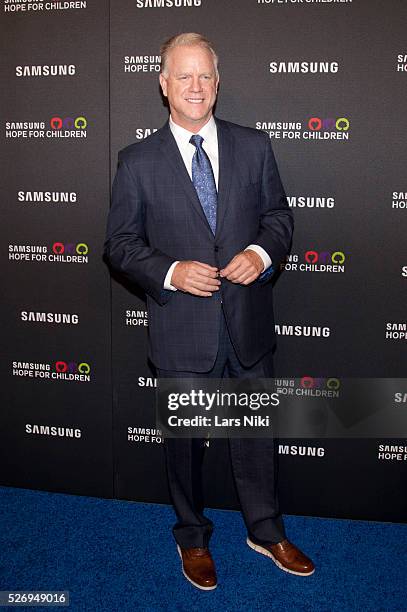 Boomer Esiason attends the "Samsung Hope for Children Gala" at the Hammerstein Ballroom in New York City. �� LAN