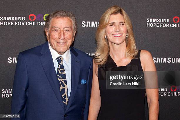 Tony Bennett attends the "Samsung Hope for Children Gala" at the Hammerstein Ballroom in New York City. �� LAN