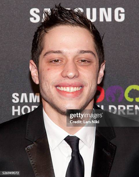 Pete Davidson attends the "Samsung Hope for Children Gala" at the Hammerstein Ballroom in New York City. �� LAN