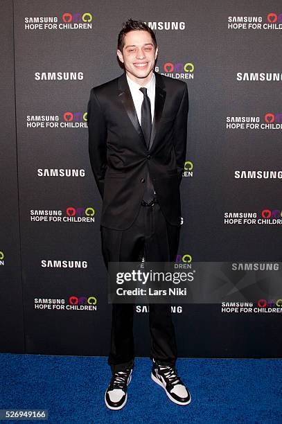 Pete Davidson attends the "Samsung Hope for Children Gala" at the Hammerstein Ballroom in New York City. �� LAN