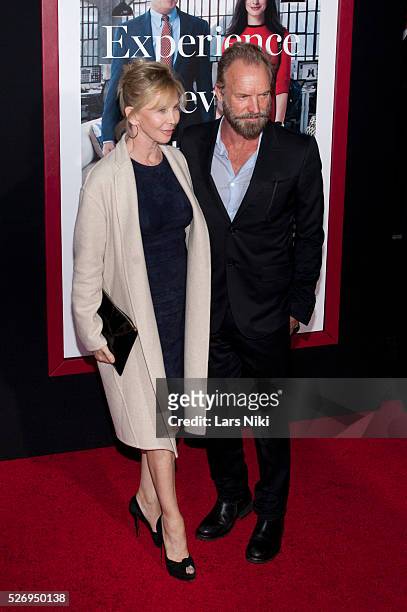 Trudie Styler and Sting attend "The Intern" New York premiere at Ziegfeld Theater in New York City. �� LAN