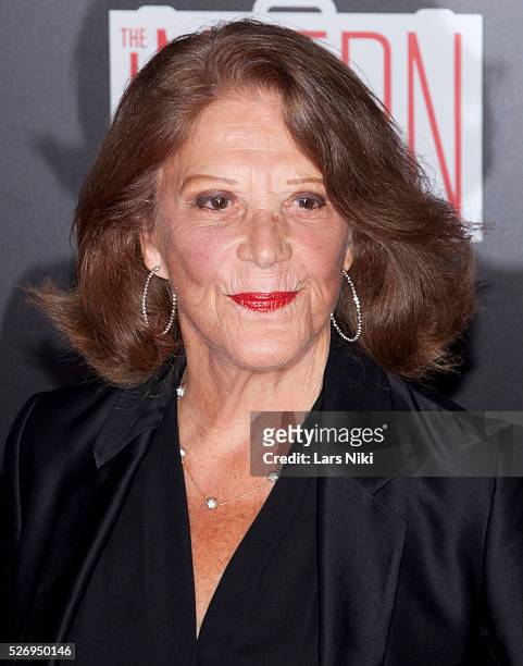 Linda Lavin attends "The Intern" New York premiere at Ziegfeld Theater in New York City. �� LAN