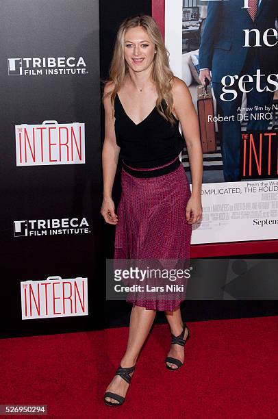 Marin Ireland attends "The Intern" New York premiere at Ziegfeld Theater in New York City. �� LAN