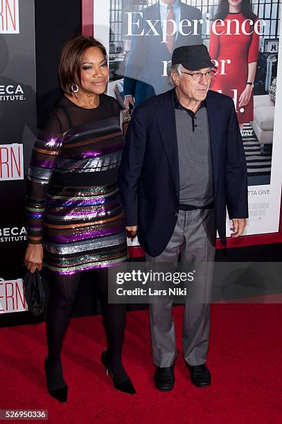 Robert De Niro and Grace Hightower attend "The Intern" New York premiere at Ziegfeld Theater in New York City. �� LAN